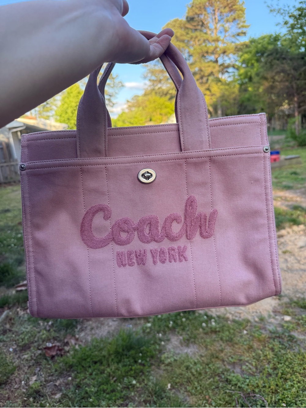 Coach Cargo Tote Ballerina Pink - Picture 13 of 17